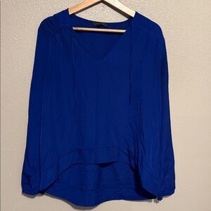 Rachel Zoe Royal Blue V-Neck Blouse